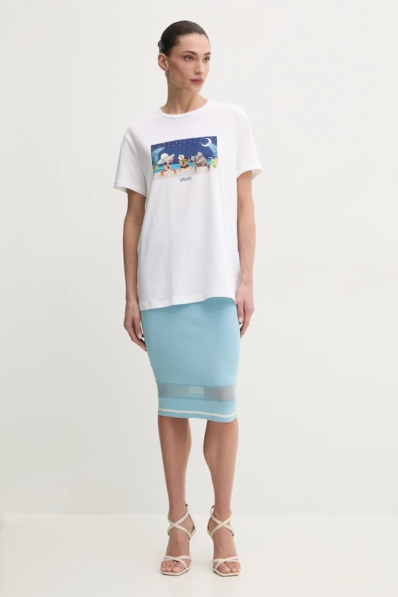 Liu Jo t-shirt WA5260.JS003 biały SS25