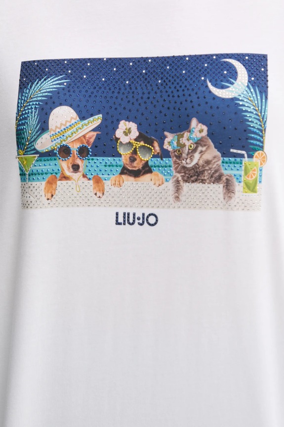Liu Jo t-shirt WA5260.JS003 biały