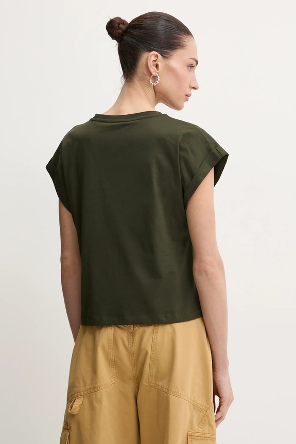 Odjeća Pamučna majica Liu Jo VA5151.JS923 zelena