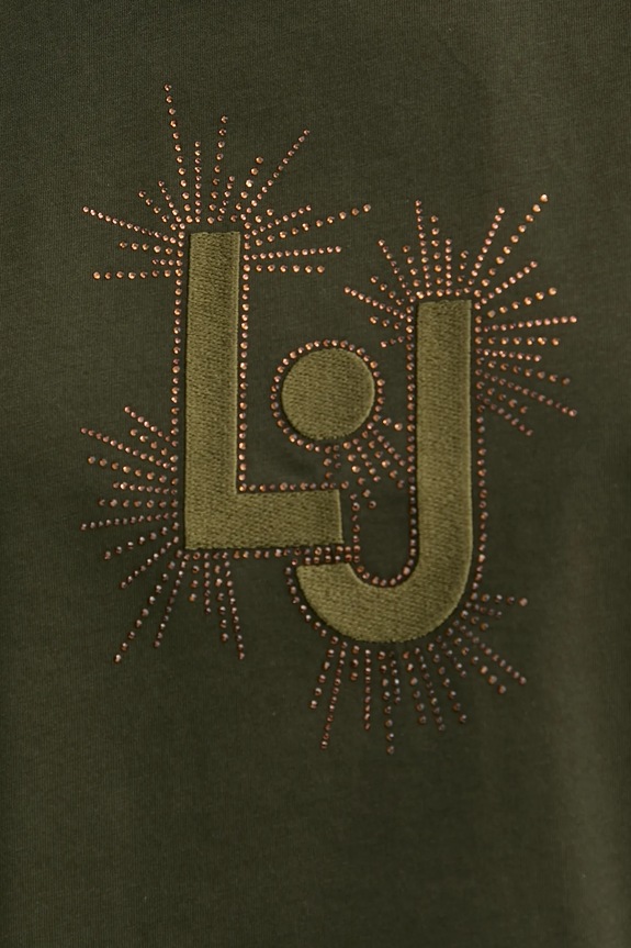 Pamučna majica Liu Jo VA5151.JS923 zelena