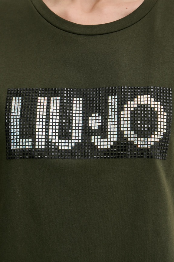Liu Jo tricou din bumbac VA5151.JS923 verde
