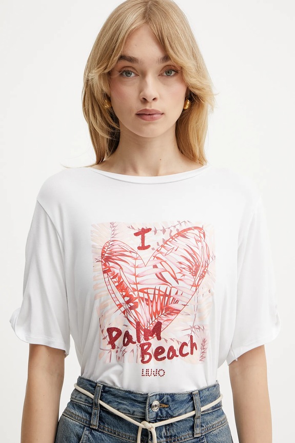 Liu Jo t-shirt bianco VA5155.JS360