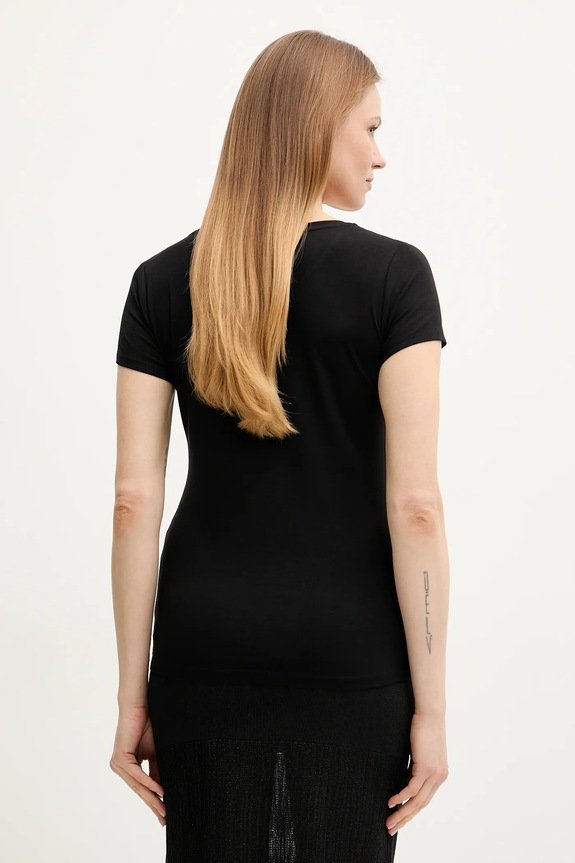 Ρούχα Μπλουζάκι Liu Jo VA5156.JS360 μαύρο