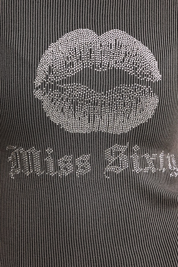 Tričko z hodvábnej zmesi Miss Sixty 6S1RJ23100 sivá