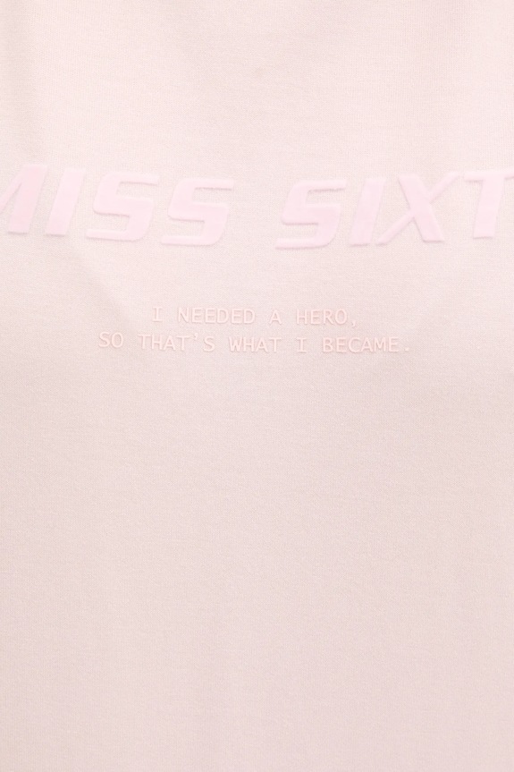 Βαμβακερό μπλουζάκι Miss Sixty 6S2SJ76100 ροζ