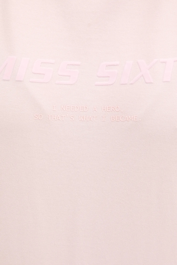 Βαμβακερό μπλουζάκι Miss Sixty 6S2SJ76100 ροζ