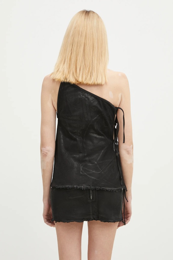 Одежда Хлопковый топ Rick Owens Taco Top DS01E3130.SCF чёрный