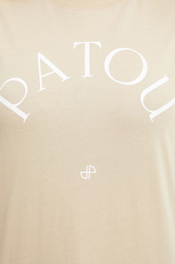 Βαμβακερό μπλουζάκι Patou JE1369999 μπεζ