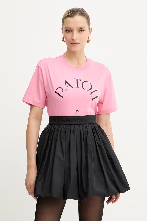 Patou t-shirt bawełniany nadruk różowy JE1369999