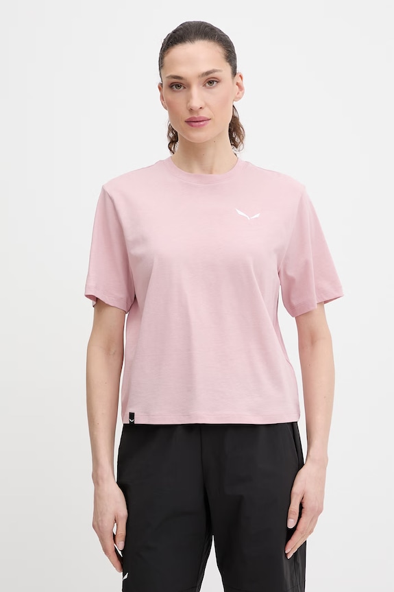 Odzież Salewa t-shirt sportowy Eagle Sunset 00.0000029107 różowy