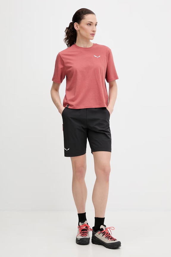 Salewa t-shirt sportowy Eagle Sunset 00.0000029107 pomarańczowy SS26