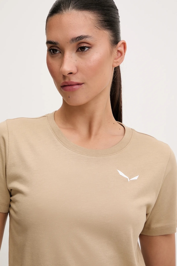 Salewa t-shirt sportowy Eagle Nature beżowy 00.0000029109