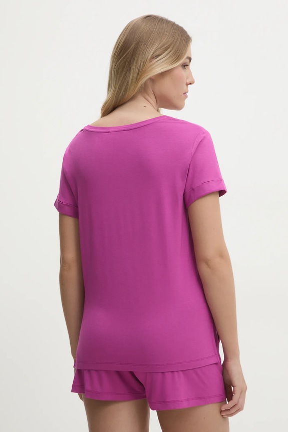 Homewear majica kratkih rukava Emporio Armani Underwear EW000780.AF12192 roza SS25