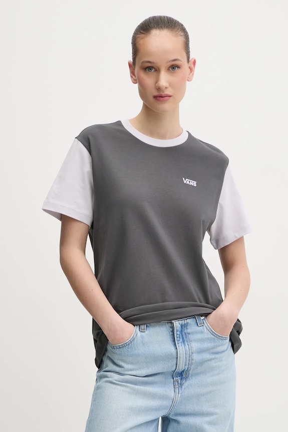 Vans tricou cu modele gri VN000JDKEKF1