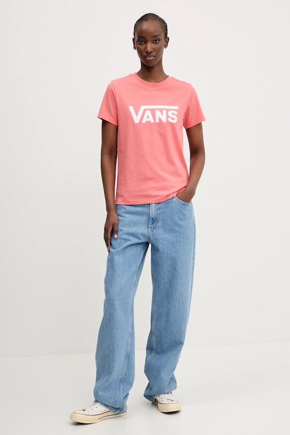 Vans tricou din bumbac VN0A3UP4D6Z1 portocaliu SS25