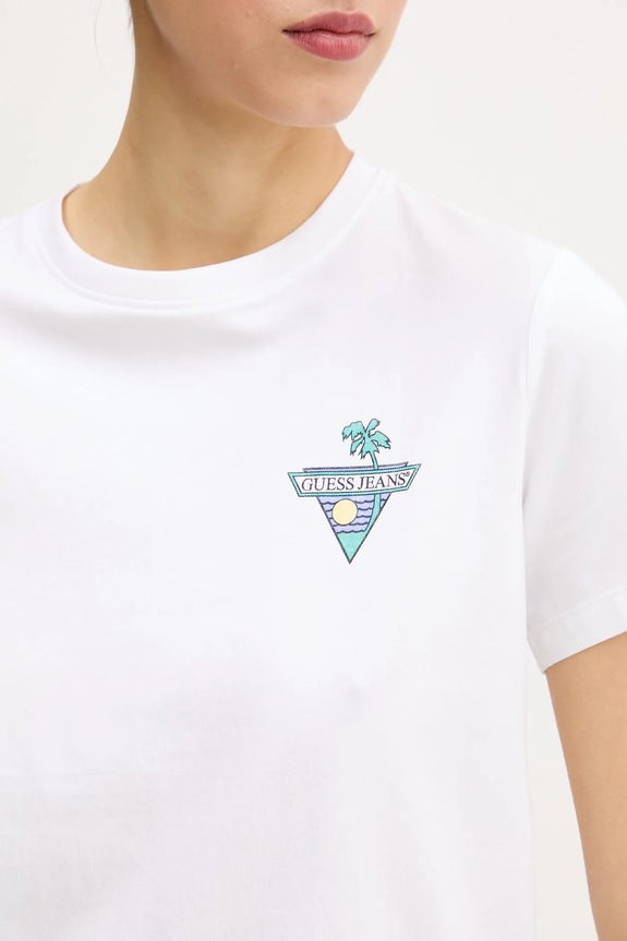 Ruházat Guess Jeans t-shirt W5GI25.J1314 fehér
