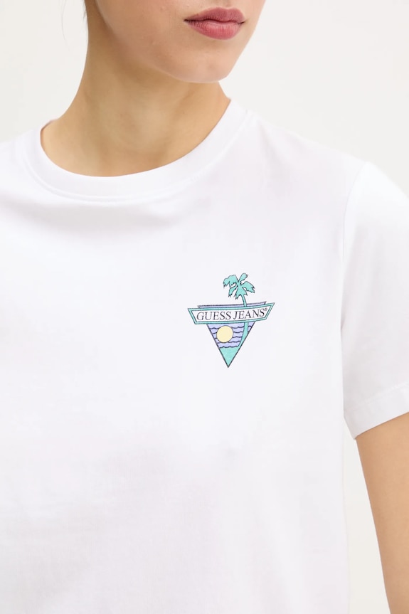 Ruházat Guess Jeans t-shirt W5GI25.J1314 fehér