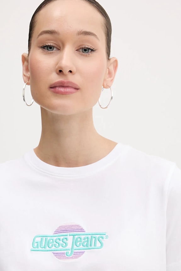 Guess Jeans t-shirt biały W5GI26.J1314