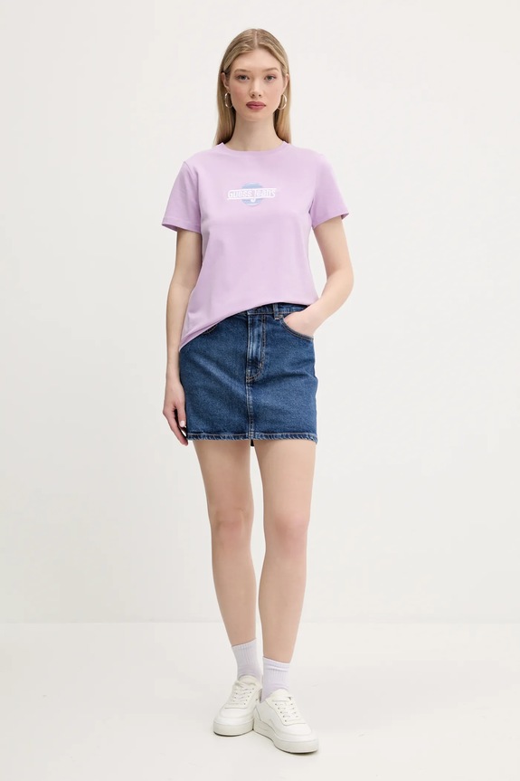 Guess Jeans t-shirt W5GI26.J1314 fioletowy SS25