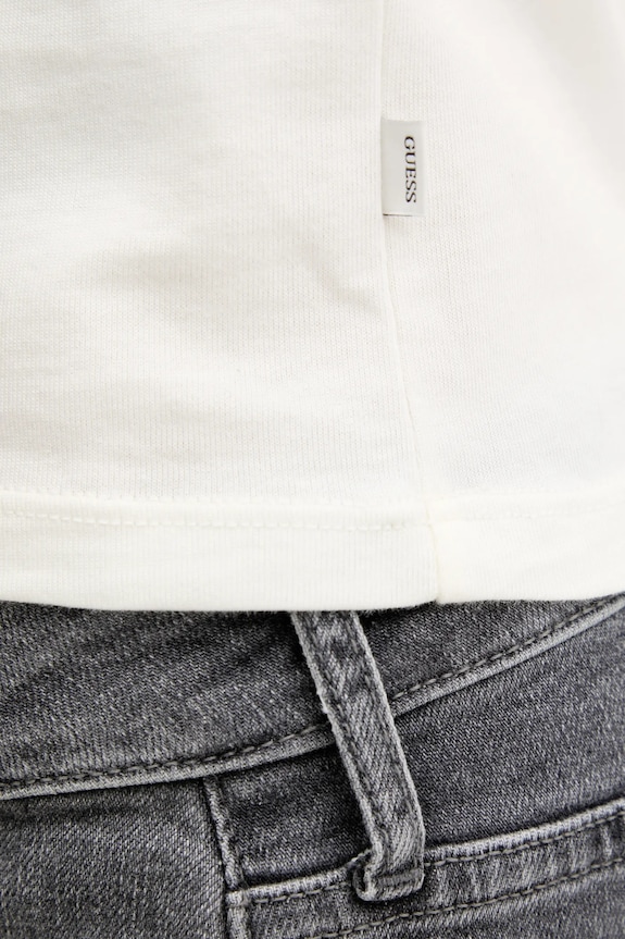 Хлопковая футболка Guess Jeans W5GI35.KCTX1 бежевый
