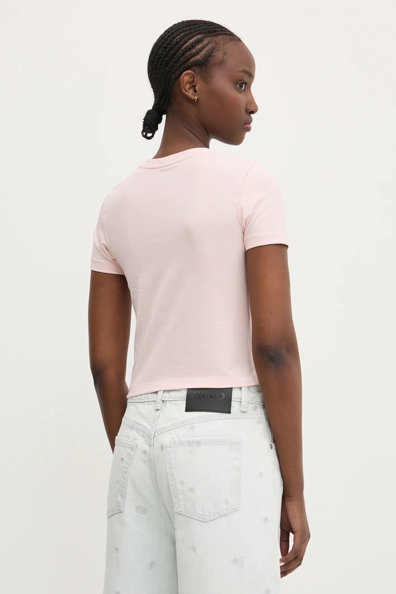 Ρούχα Μπλουζάκι Guess Jeans W5GI38.J1314 ροζ