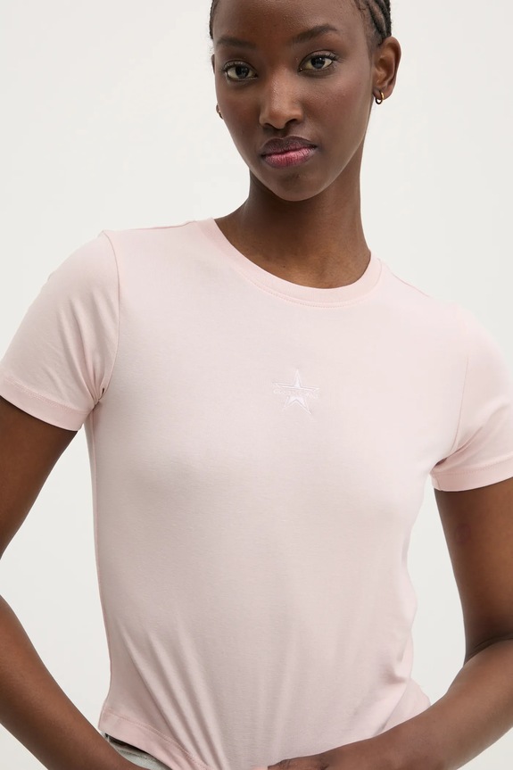 Μπλουζάκι Guess Jeans ροζ W5GI38.J1314