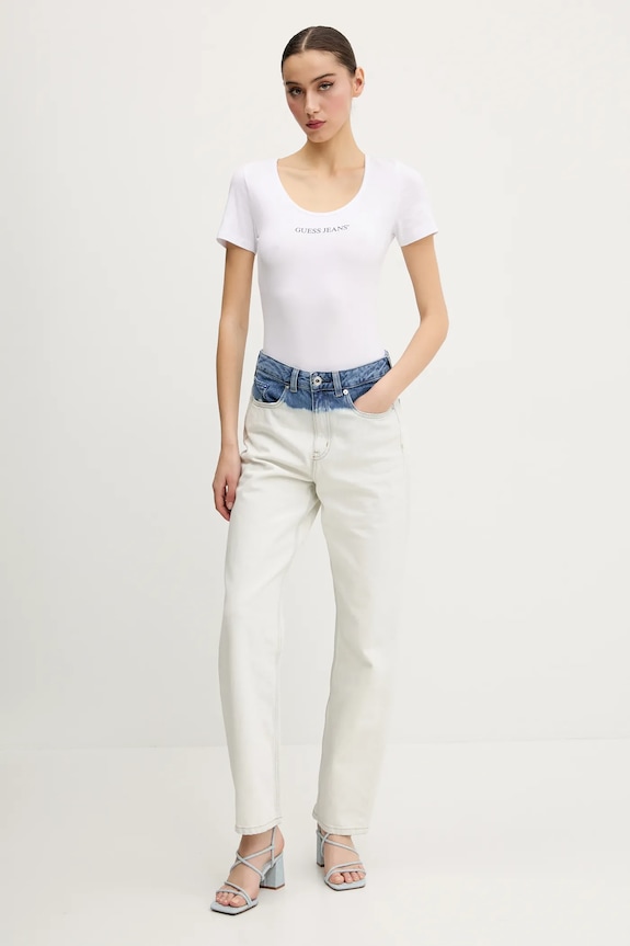 Guess Jeans t-shirt W5GP25.J1314 fehér AW25