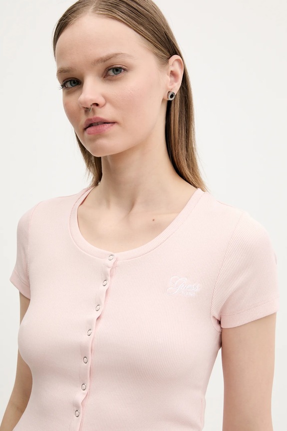 Tričko Guess Jeans růžová W5GP27.KA0H1