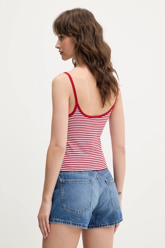 Oblečenie Top Guess Jeans W5GP35.KCIE1 burgundské