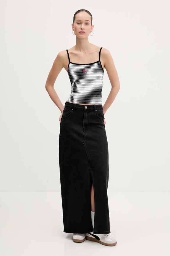 Top Guess Jeans W5GP35.KCIE1 čierna SS25