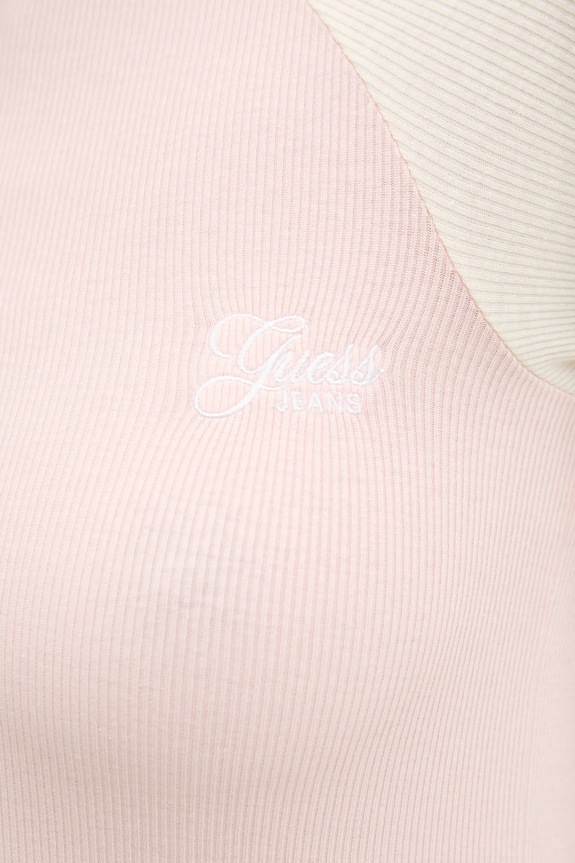 Μπλουζάκι Guess Jeans W5GP61.KA0H1 ροζ