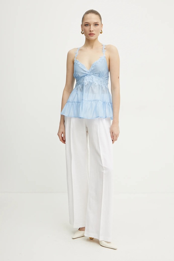 ERMANNO Firenze bluză 56TL025ES3 albastru SS25