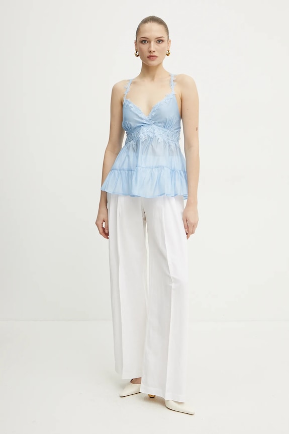 ERMANNO Firenze bluză 56TL025ES3 albastru SS25