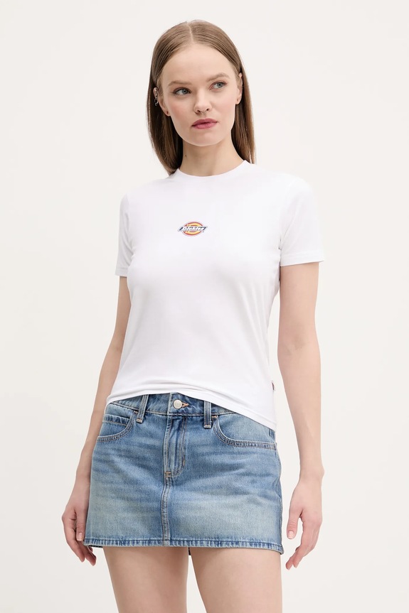 Μπλουζάκι Dickies στάμπα λευκό DK0A4ZAO0WH1