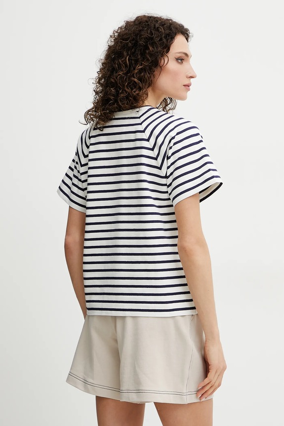 Odzież MAX&Co. t-shirt z domieszką lnu 2516941043200 biały