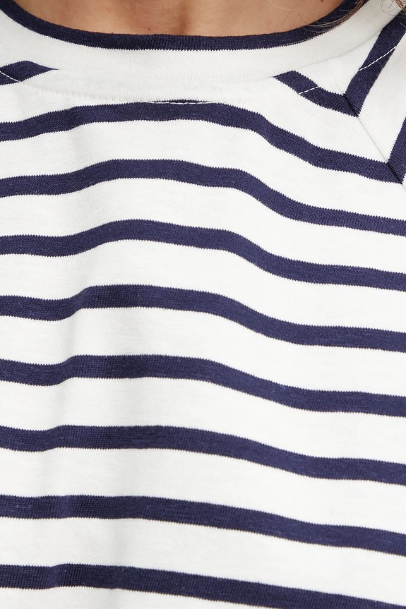 MAX&Co. t-shirt z domieszką lnu 2516941043200 biały