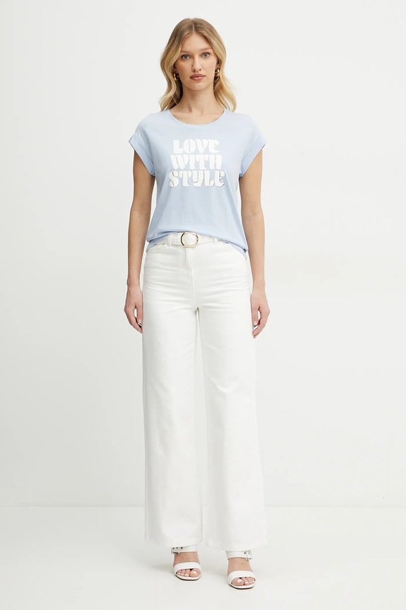 Футболка Morgan DSTYLE DSTYLE блакитний SS25