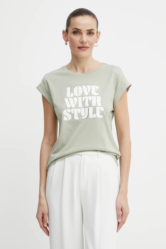 Morgan t-shirt DSTYLE regular zielony DSTYLE