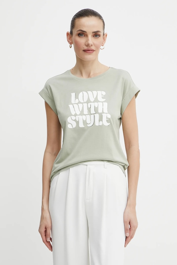 Morgan t-shirt DSTYLE regular zielony DSTYLE