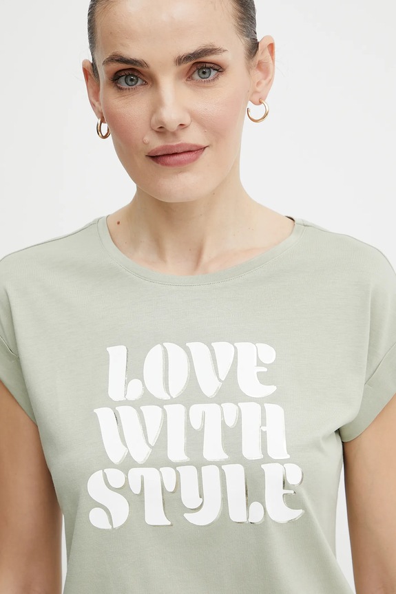 Morgan t-shirt DSTYLE zielony DSTYLE