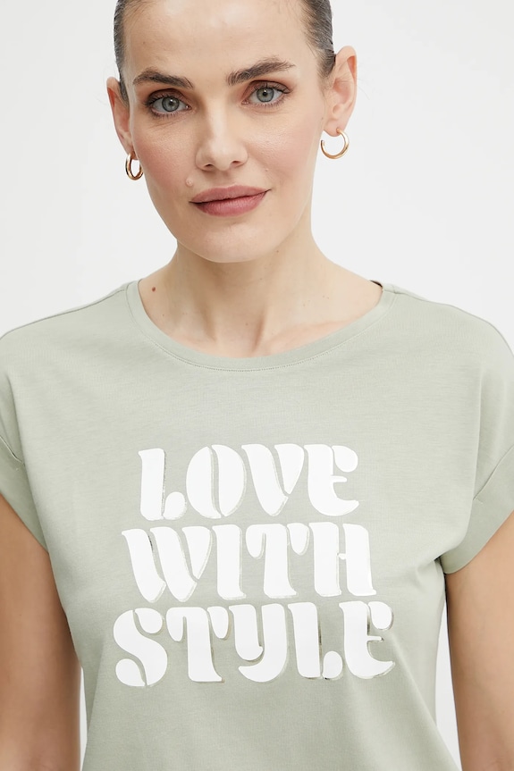 Morgan t-shirt DSTYLE zielony DSTYLE