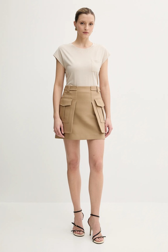 Majica kratkih rukava Morgan DYROU DYROU bež SS25