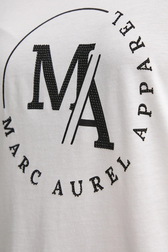 Marc Aurel t-shirt 7635.7000.73814 biały