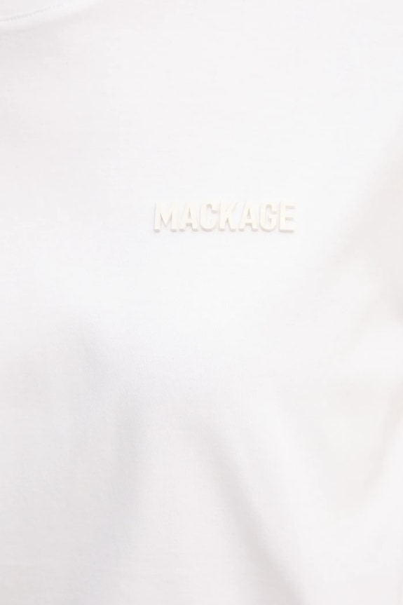 Βαμβακερό μπλουζάκι MACKAGE TEE.W λευκό