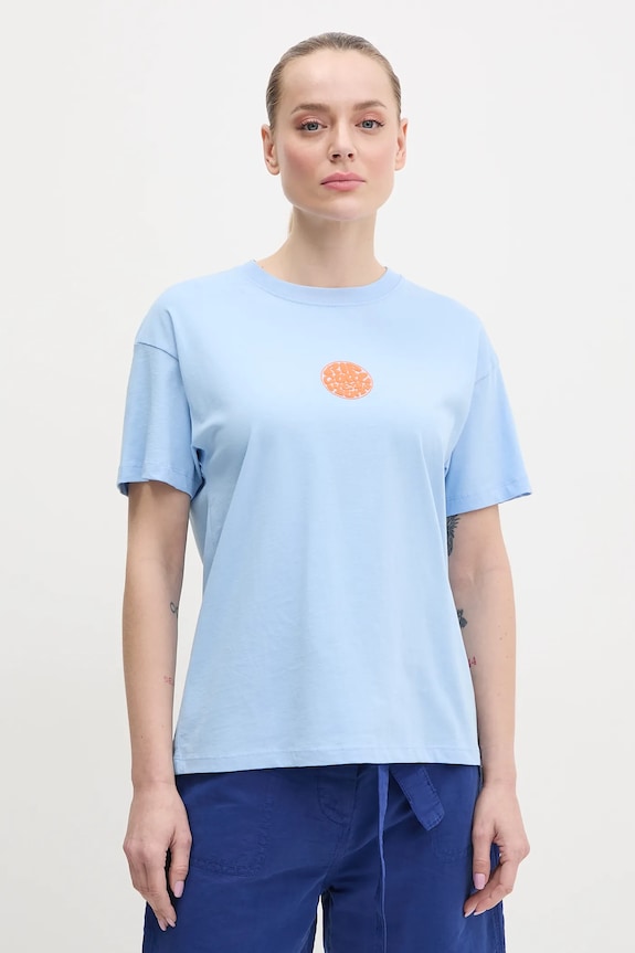Rip Curl тениска дамска от памук свободна син 0EGWTE