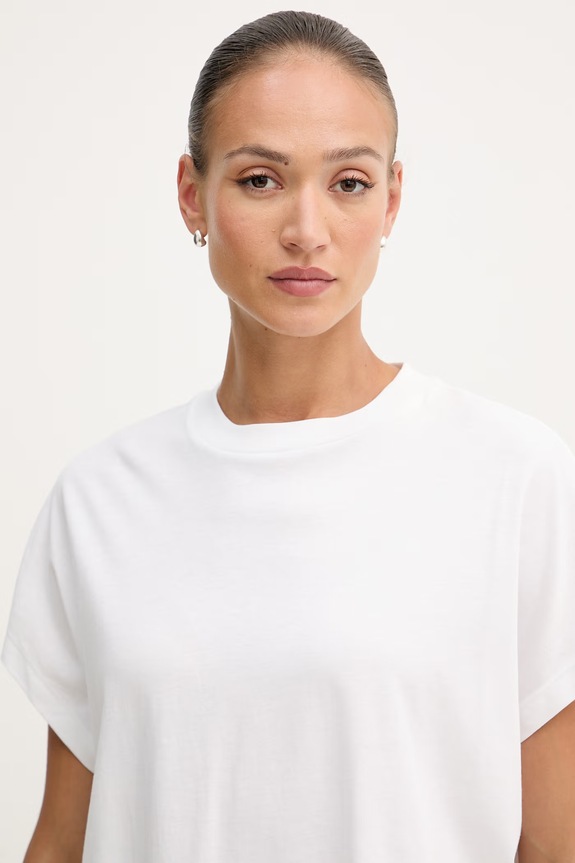 United Colors of Benetton tricou pentru femei din bumbac alb 3096D1071