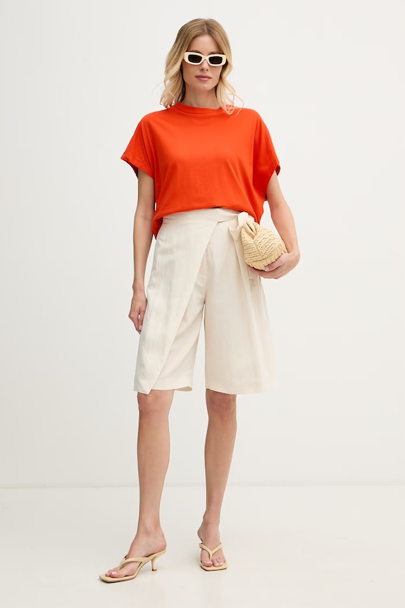 United Colors of Benetton tričko dámske bavlnené 3096D1071 červená SS26