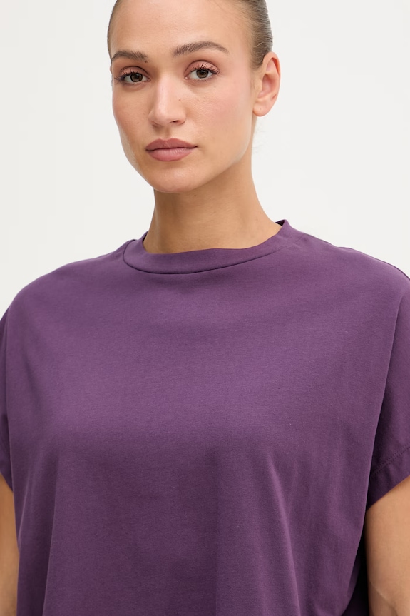 United Colors of Benetton tricou de damă din bumbac violet 3096D1071