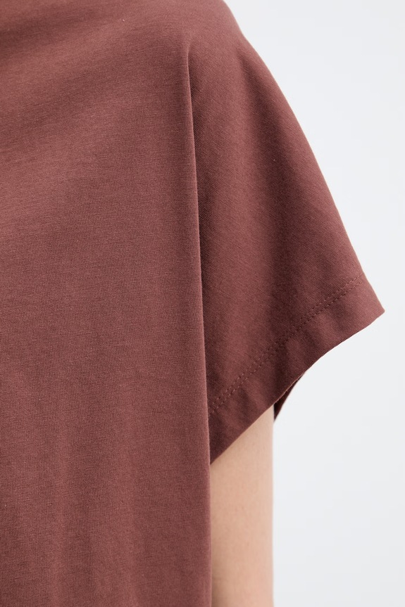 United Colors of Benetton majica ženska od pamuka 3096D1071 smeđa