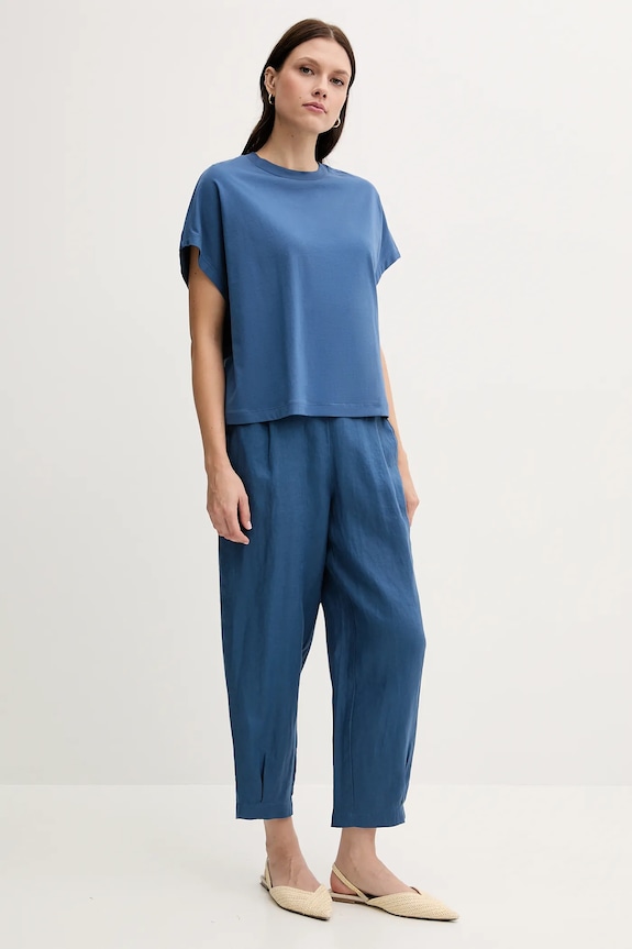 United Colors of Benetton футболка жіноча бавовняна 3096D1071 блакитний SS26